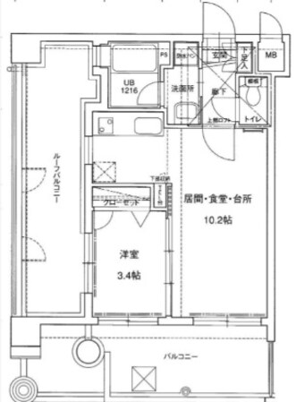 アクタス天神IIの物件間取画像